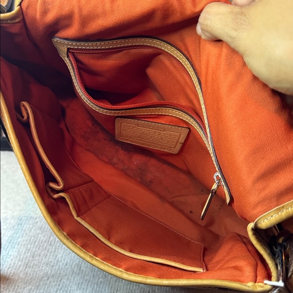 Coach Signature Brown and Tan Shoulder Bag - Picture 5 of 5